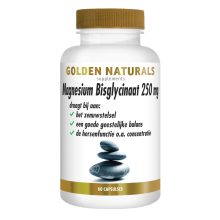 Golden Naturals Magnesium Bisglycinaat 250mg 60 vegacapsules