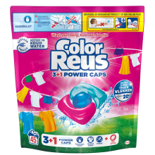 Witte Reus Color Reus Wasmiddelcapsules 3+1 Power Caps Gekleurde Was 45 stuks