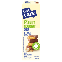 3X WeCare Meal Replacement Bars Peanut Nougat 116 gr