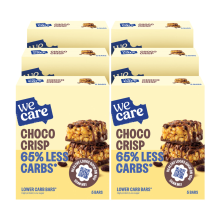 6X WeCare Lower Carb Bar Choco Crisp 5x30 gr
