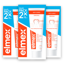 3X Elmex Tandpasta Anti Cariës Duopack 2x 75 ml