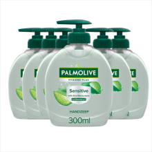 6X Palmolive Handzeep Hygiëne Plus Sensitive 300 ml