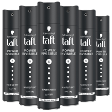 6X Taft Power Invisible Hairspray 250 ml