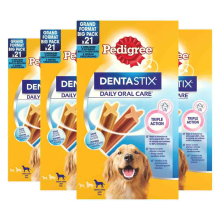 4X Pedigree Hondensnack Multipack Dentastix 21 stuks