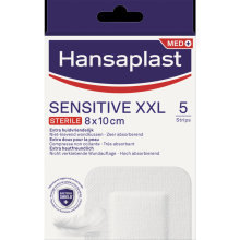 2X Hansaplast Sensitive Pleisters XXL Steriel 5 stuks