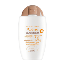 2E halve prijs: Avène Minerale Getinte Zonfluide SPF 50 40 ml