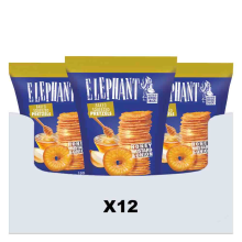 12X Elephant Pretzels Honing, Mosterd & Ui 160 gr