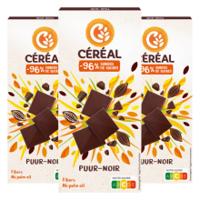 3X Céréal Chocolade Tablet Puur 80 gr