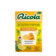 3X Ricola Keelpastilles Honing Citroen Echinacea Doosje 50 gr