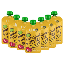 7X Ella's Kitchen Biologisch Knijpzakje 4+m Banaan & Appel 120 gr