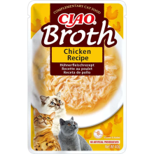 12X Ciao Broth Kattensnack Chicken 40 gr