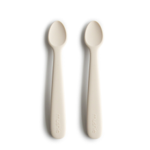 Mushie Babylepels Ivory 1 set