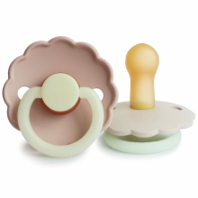 Frigg Fopspeen Night Maat 2 6 18 mnd Cream Blush 2 stuks