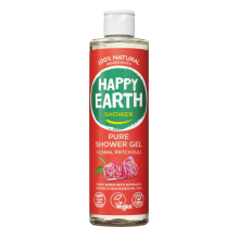 6X Happy Earth 100% Natuurlijke Douchegel Floral Patchouli 300 ml