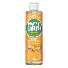 6X Happy Earth 100% Natuurlijke Douchegel Rose Petitgrain 300 ml