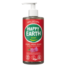6X Happy Earth 100% Natuurlijke Handzeep Floral Patchouli 300 ml