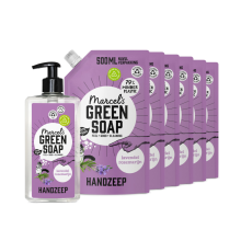 Marcel's Green Soap Handzeep Lavendel & Rozemarijn 500 ml + 6 Navullingen Pakket