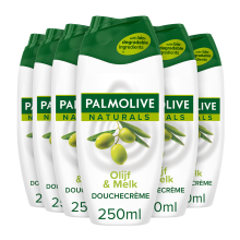 6X Palmolive Douchecreme Naturals Olijf & Melk 250 ml
