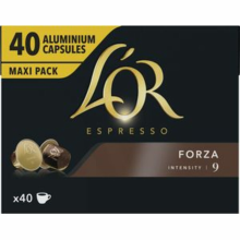 5X L'OR Espresso Koffiecups Forza 40 stuks