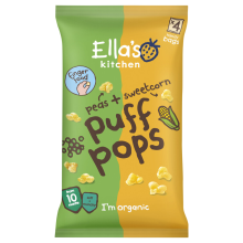 5X Ella's Kitchen Biologisch Puff Pops 10+m Ewrt & Maïs 36 gr