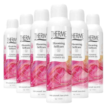 6X Therme Blooming Selfcare Foaming Shower Gel 200 ml