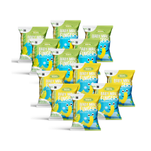 Sore Mais Fingers   Naturel 6x 35 gr & Banaan 6x 35 gr   Pakket