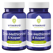 2X Vitakruid Zink Methionine Koper 90 vegancapsules