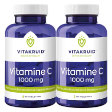 2X Vitakruid Vitamine C 1000 mg 90 tabletten
