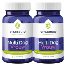 2X Vitakruid Multi Dag Vrouw 30 tabletten
