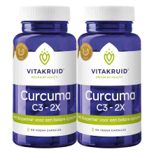 2X Vitakruid Curcuma C3 2X 60 vegancapsules