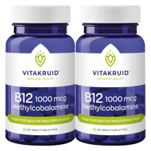 2X Vitakruid B12 Methylcobalamine 1000 Mcg 90 tabletten