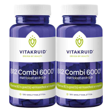 2X Vitakruid B12 Combi 6000 met folaat en P 5 P 120 tabletten