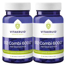 Baby Born 2x Vitakruid B12 Combi 6000 met folaat en P 5 P 60 tabletten
