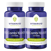 2X Vitakruid B12 Combi 10.000 Met folaat 120 tabletten