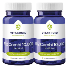 2X Vitakruid B12 Combi 10.000 Met folaat 60 tabletten