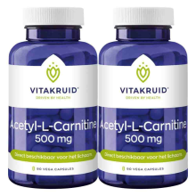 2X Vitakruid Acetyl L Carnitine 500 mg 90 vegancapsules
