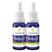 Disney Minnie Mouse 2x Vitakruid Baby Vitamine D 10 ml