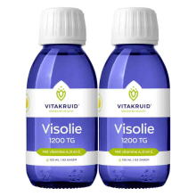 2X Vitakruid Visolie 1200 TG Vloeibaar 125 ml