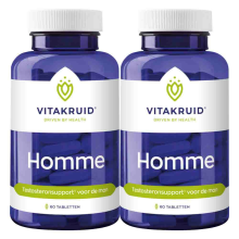2X Vitakruid Homme 60 tabletten