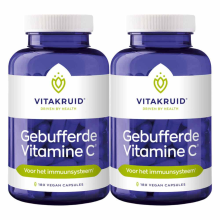 2X Vitakruid Gebufferde Vitamine C 180 vegacapsules