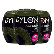 3X Dylon Textielverf Olive Green 350 gr