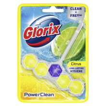 2+5 Gratis: Glorix Toiletblok Power Clean Citroen