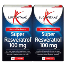 2X Lucovitaal Super Resveratrol 100 mg 30 capsules