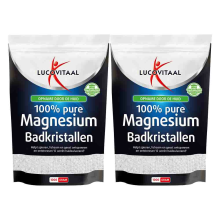 2X Lucovitaal Magnesium Badkristallen 1 kg