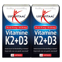 2X Lucovitaal Vitamine K2 + D3 60 capsules