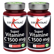 2X Lucovitaal Super Vitamine C1500 Time Released 60 tabletten