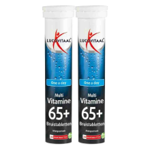 2X Lucovitaal Multi 65+ Bruistabletten Mangosmaak 20 bruistabletten