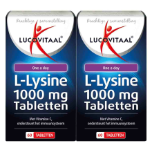 2X Lucovitaal L Lysine 1000 mg 60 tabletten