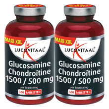 2X Lucovitaal Glucosamine Chondroïtine 1500/500 mg 360 tabletten