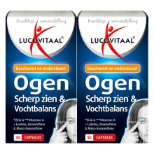 2X Lucovitaal Ogen Scherp Zien en Vochtbalans 30 capsules